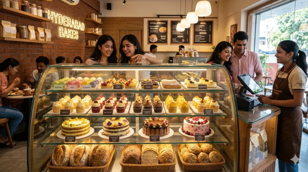 Best bakery in Hyderabad with fresh cakes and pastries